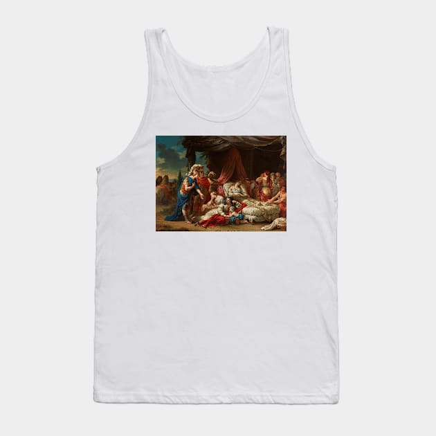 Death of Darius' Wife by Louis-Jean-Francois Lagrenee Tank Top by Classic Art Stall